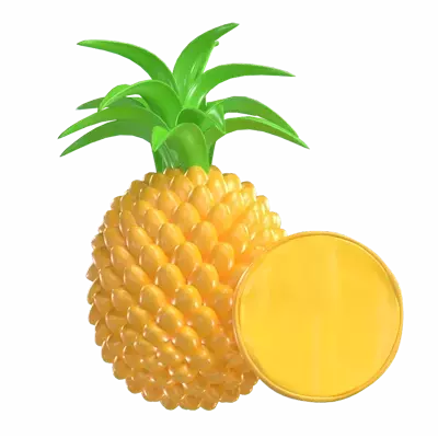 Pineapple 3D Graphic