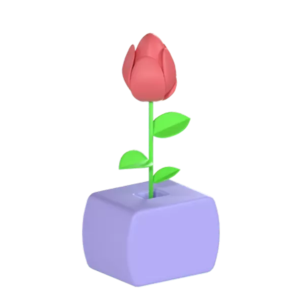 Rose 3D Graphic