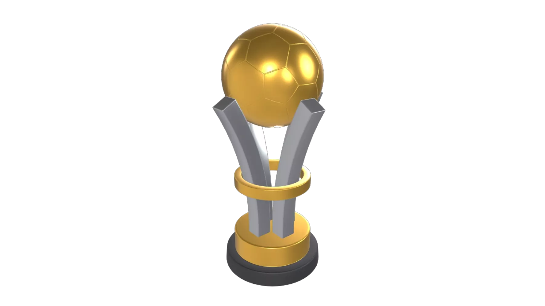 Football Trophy 3D Graphic