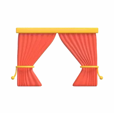Curtains 3D Graphic