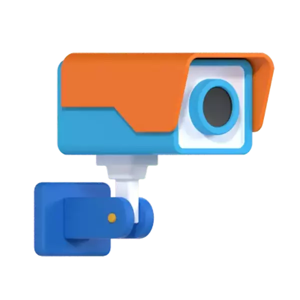 CCTV Camera 3D Graphic