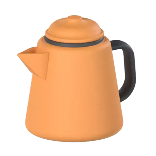 Coffee Pot 3D Graphic