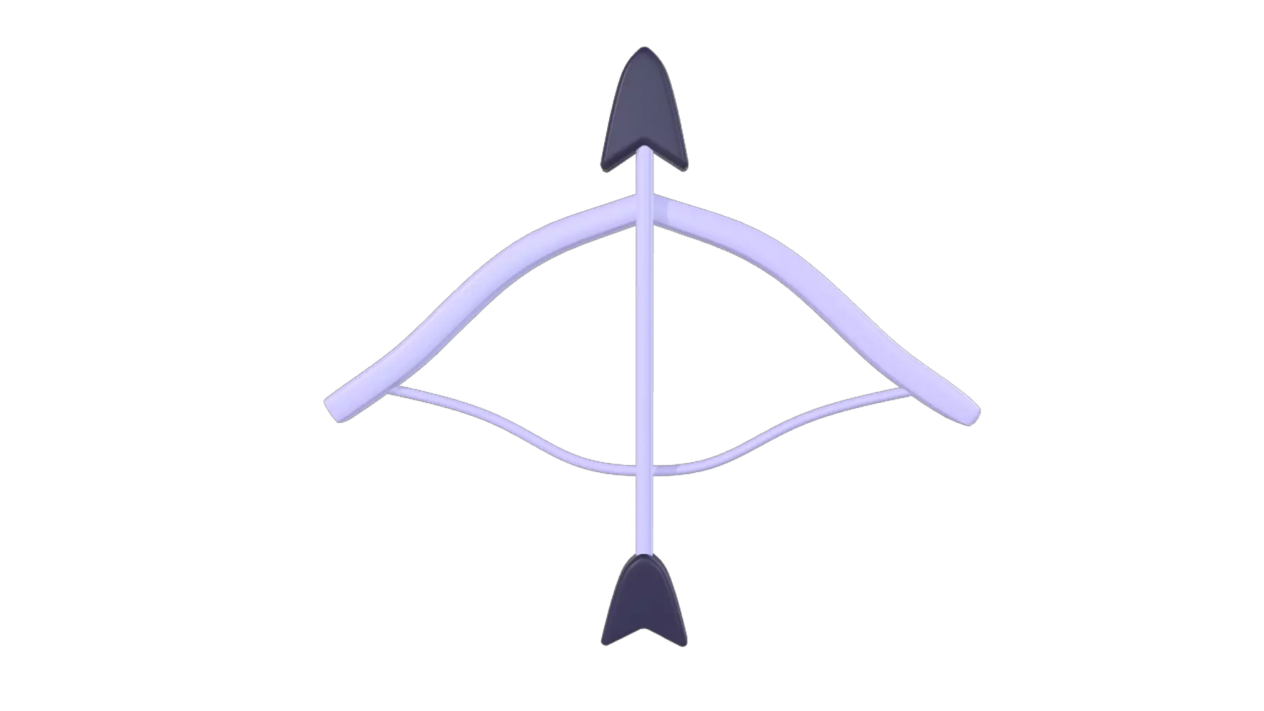 Bow And Arrow 3D Graphic