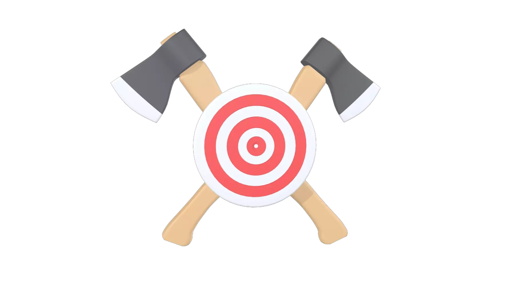 Axe Throwing 3D Graphic