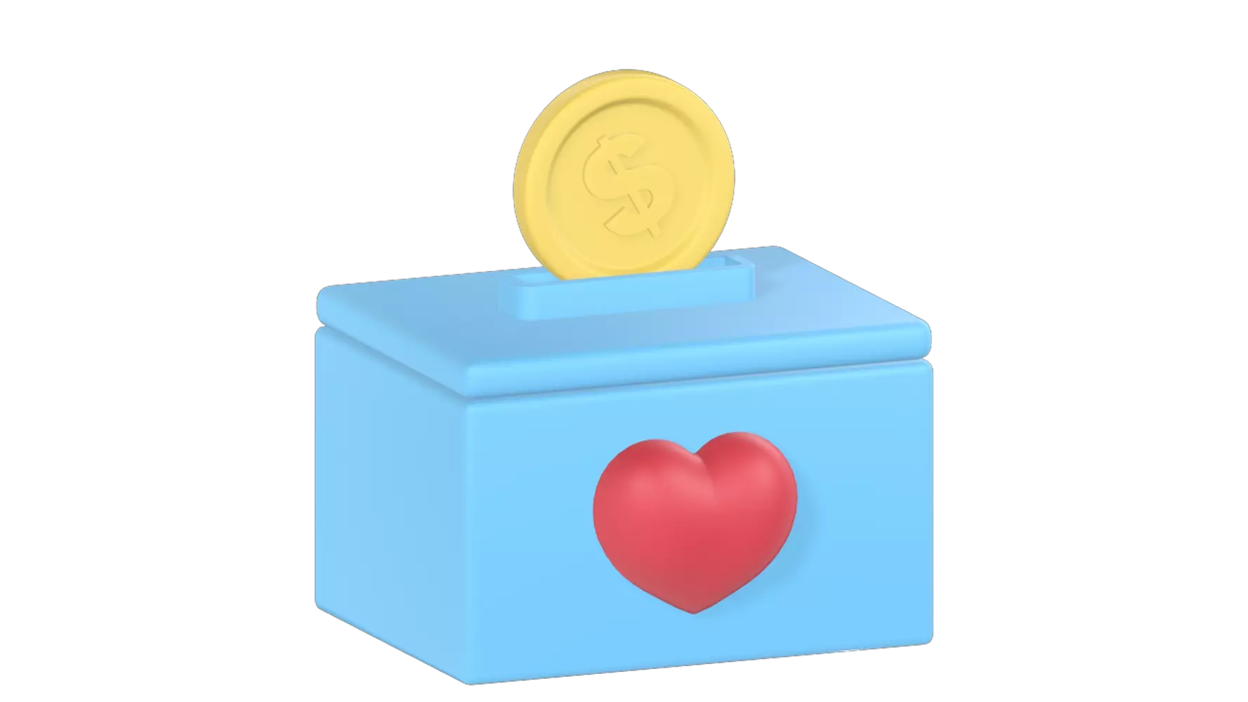 Charity Box 3D Graphic