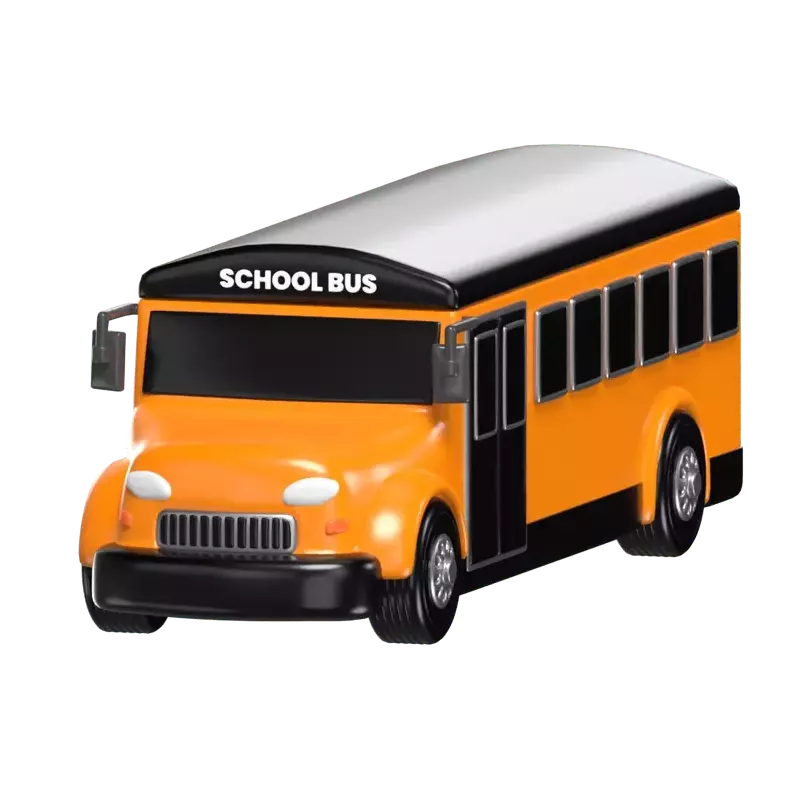 3D Schulbus Modell Iconic Educational Transport 3D Graphic