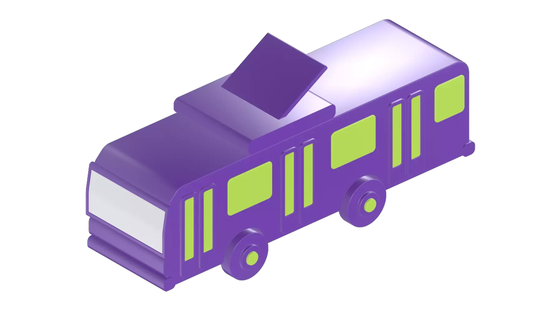 Tram 3D Graphic
