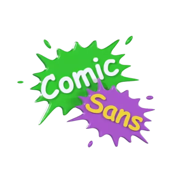 Splash Comic Sans