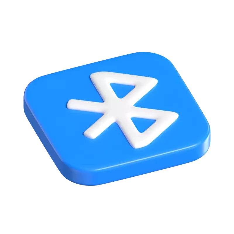 iOS Bluetooth 3D-Symbol-Taste