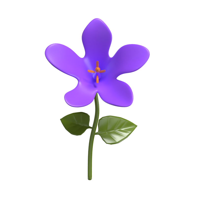 3D Bellflower Cute Delicate Floral Beauty