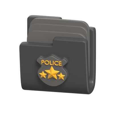 Police Record Document 3D Model 3D Graphic