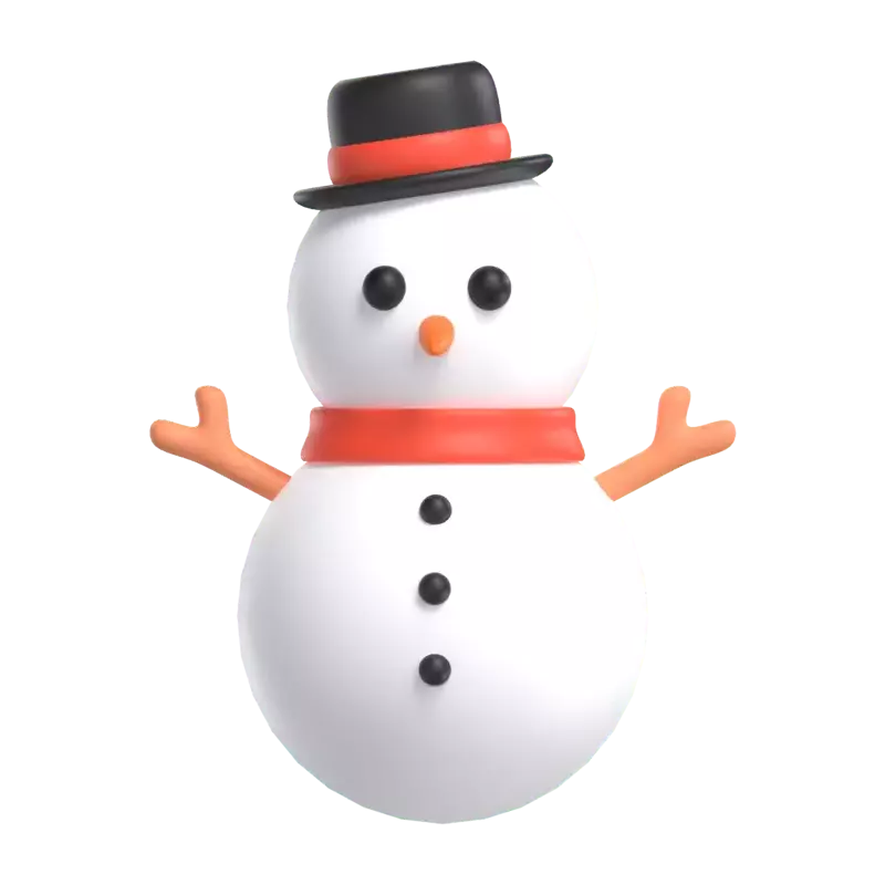 Boneco de neve 3D Graphic