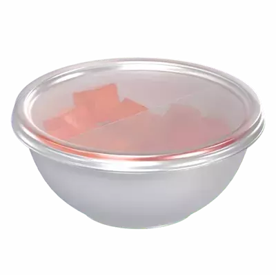 3D Bowl Food Container 3D Graphic