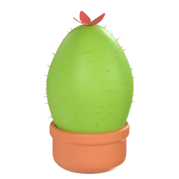 Cactus 3D Graphic