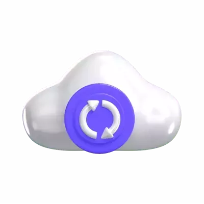 Cloud Sync 3D Graphic