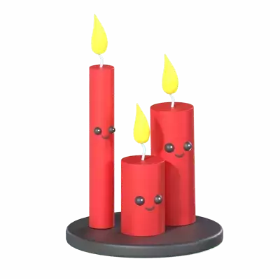 Candles 3d model--579f5112-1165-4b6b-a80d-b3fd12173bfc