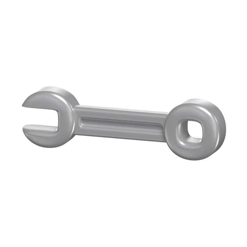 Spanner Wrench 3D Icon Model 3D Graphic