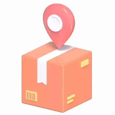 Delivery Location 3D Graphic