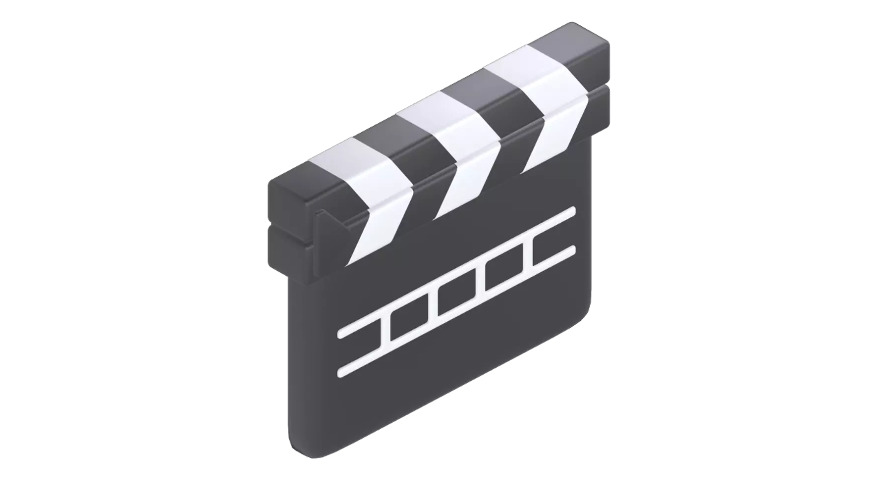 Movie Clapperboard 3D Graphic
