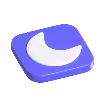 iOS Focus 3D Button 3D Graphic