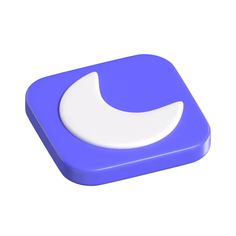 iOS Focus 3D Button 3D Graphic