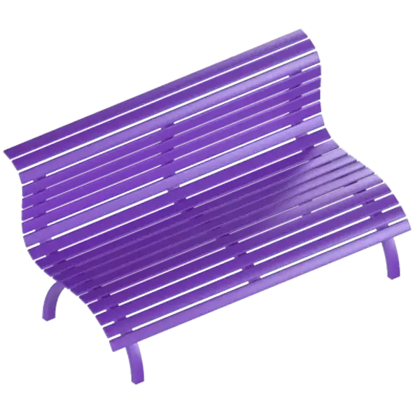 Park Bench 3D Graphic