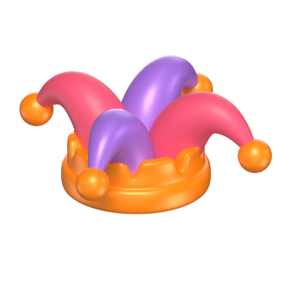 Clown Hat 3D Icon Model 3D Graphic