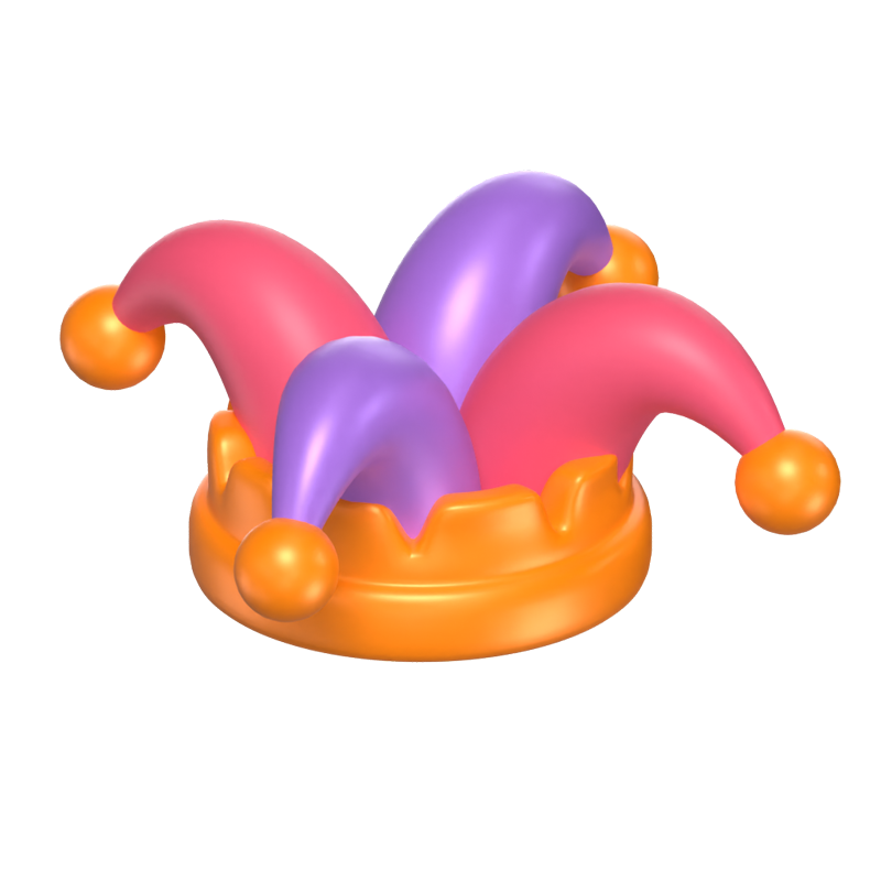 Clown-Hut 3D-Symbol Modell 3D Graphic