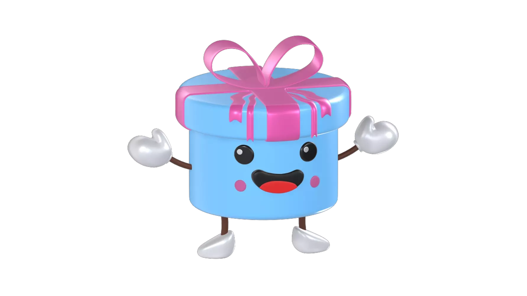 Cute Gift Box 3D Graphic