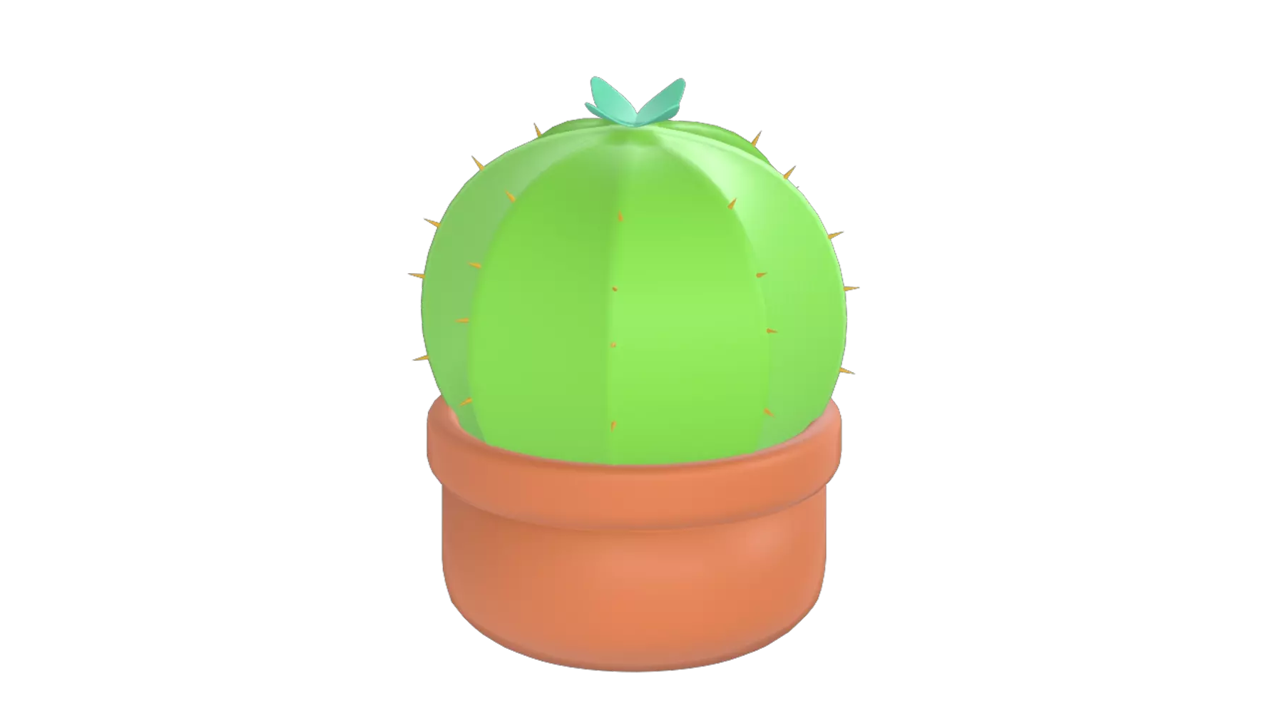 Cactus Plant 3D Graphic