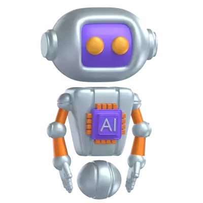 AI Bot 3D Graphic