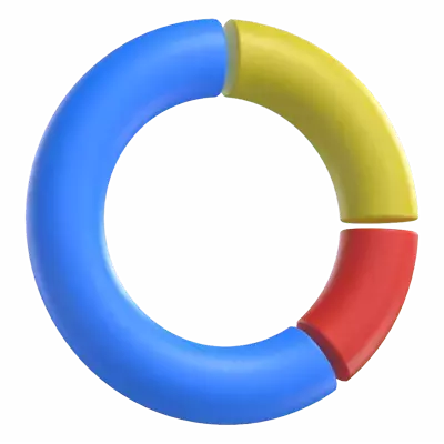 Circle Chart 3D Graphic