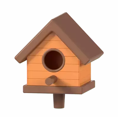 Bird House 3D Graphic