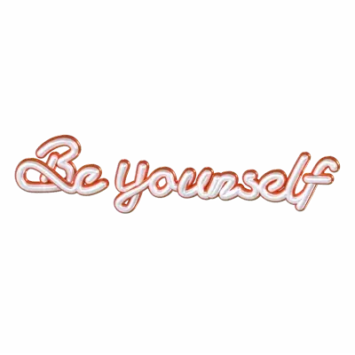 Be Yourself 3D Graphic
