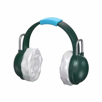 3D Earmuffs For Warming Ears 3D Graphic