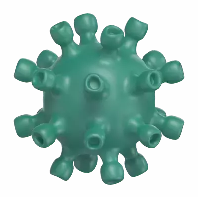 Virus 3D Graphic