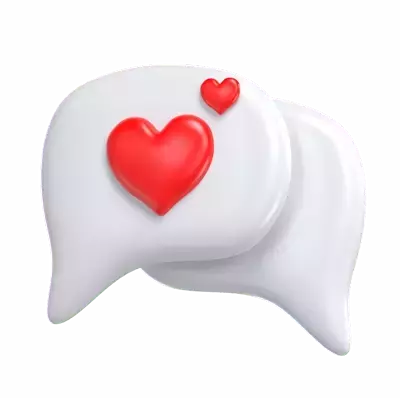 Chat Love 3D Graphic