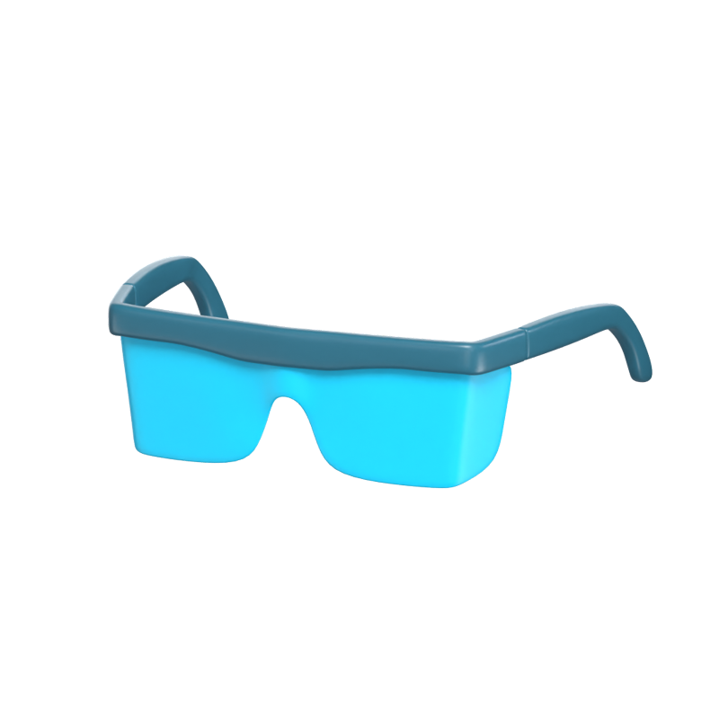Safety Glasses 3D Icon Model For Science 3D Graphic