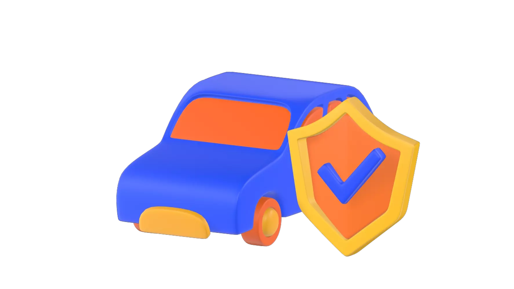 Car Insurance 3D Graphic