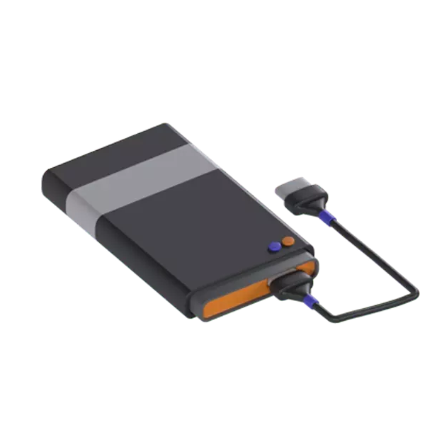 External Hard Disk 3D Graphic