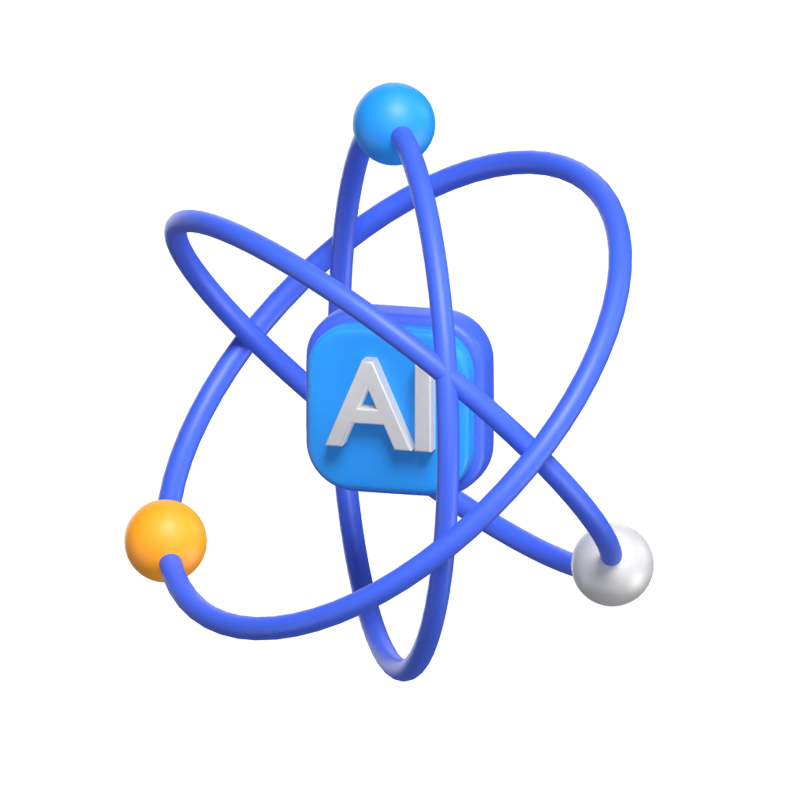 Modelo de potência de inteligência artificial 3D