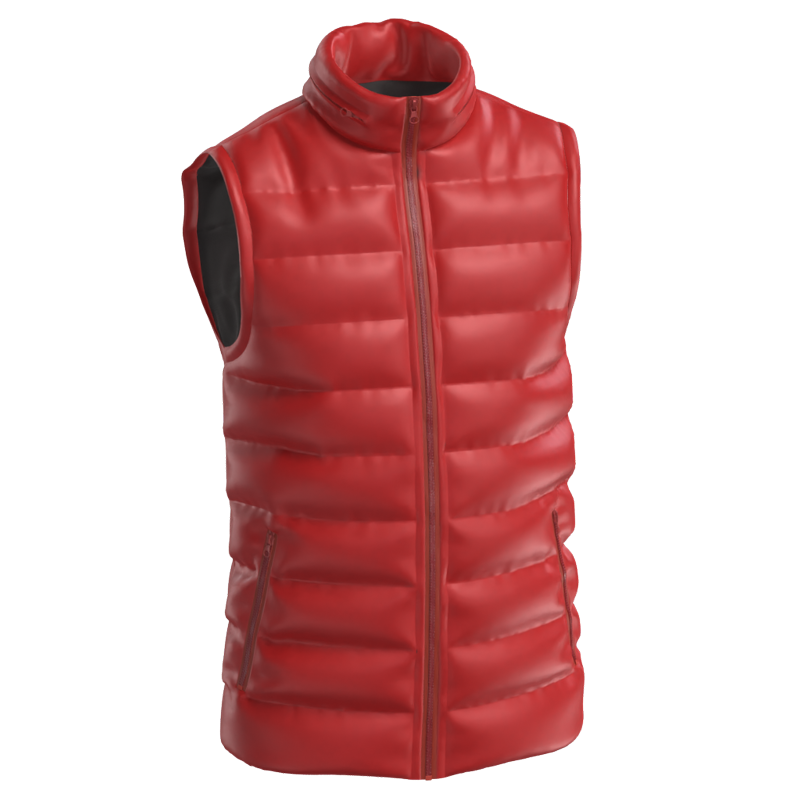 Quilted Vest Men 3D Mockup Editable