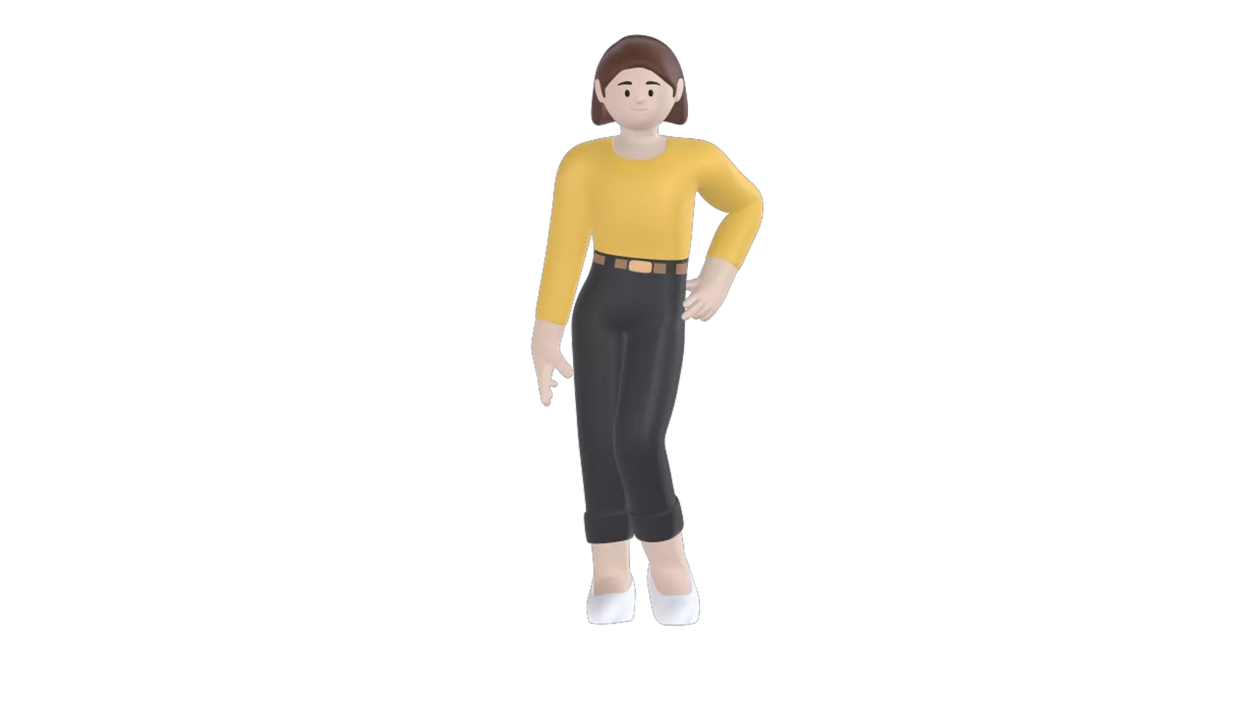Woman Posing 3D Graphic