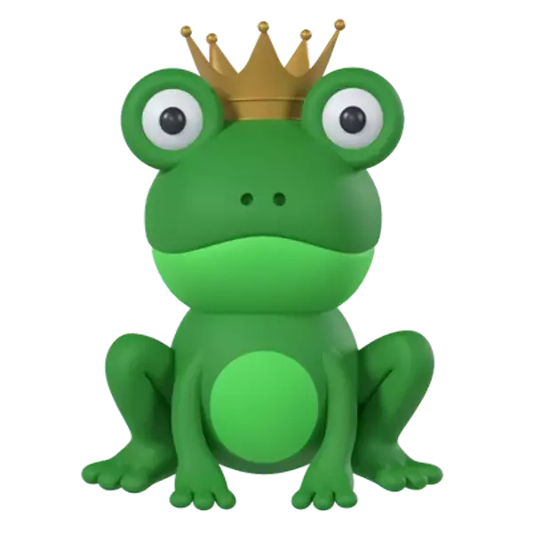 Frog Prince 3D Graphic