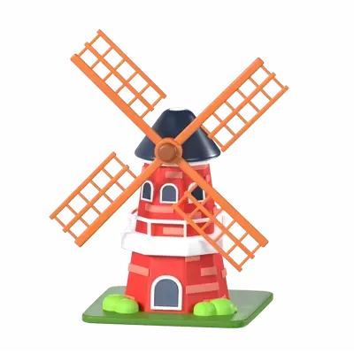 Windmill 3D Graphic