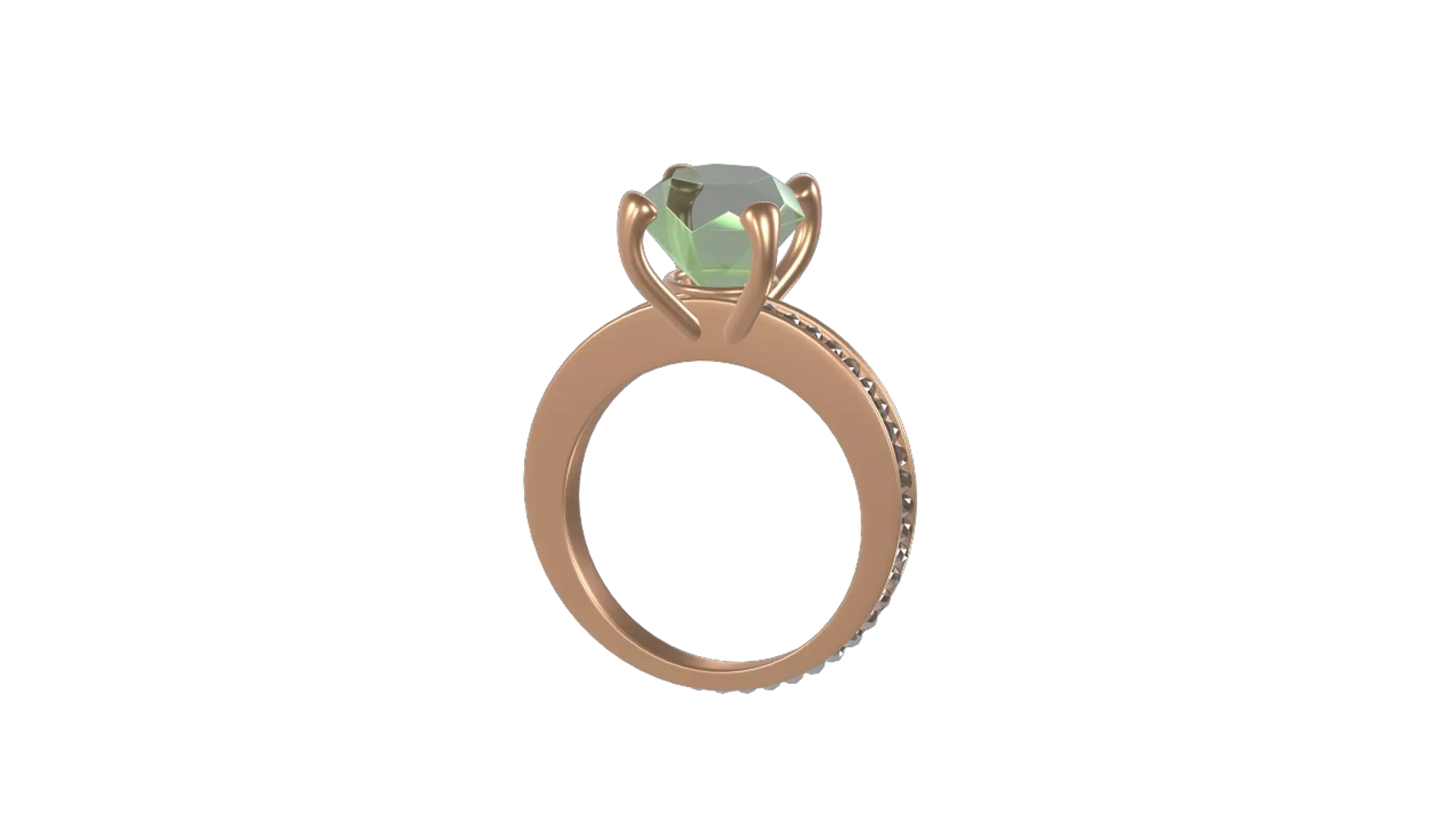 Anillo de diamantes 3D Graphic