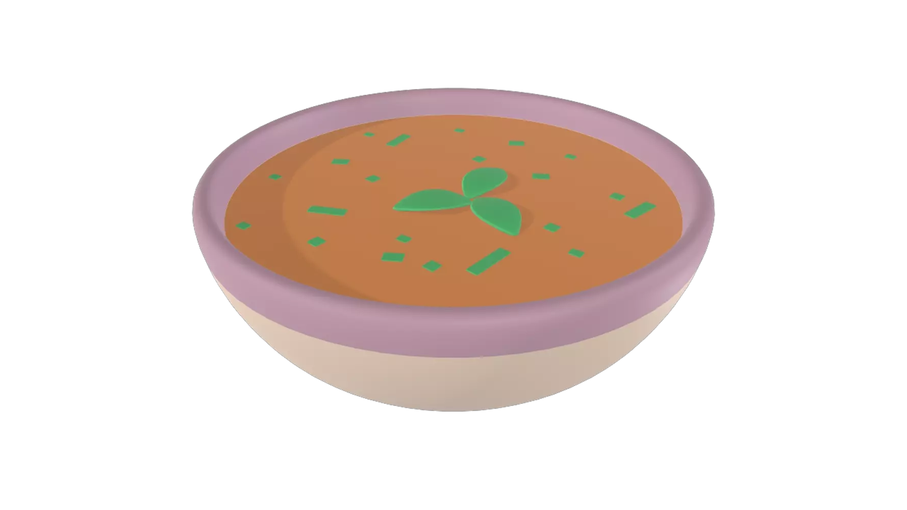 Soup Bowl 3D Graphic