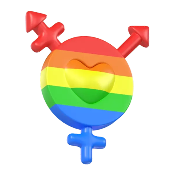 Gender-Symbol 3D Graphic