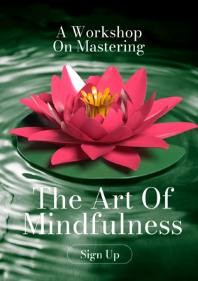 Workshop Events Expo Course Mindfulness Lotus Flowers in a pond 3D Template
