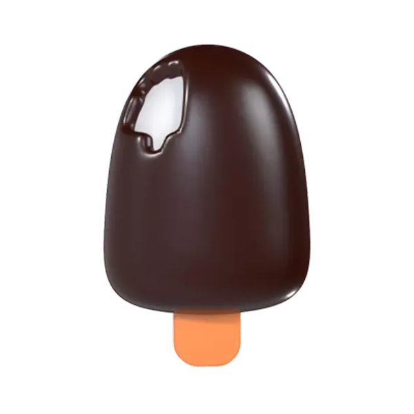 Chocolate Ice Cream 3D Graphic